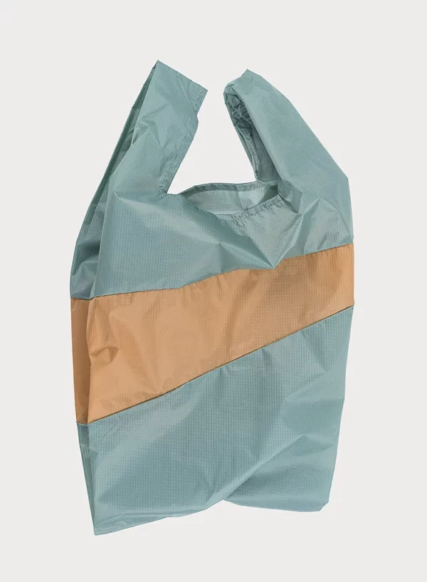 Shopping bag  (céladon/beige)